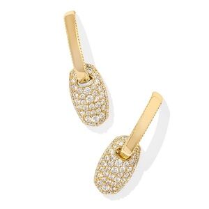 NEW Kendra Scott Pave Crystal Elegant Gold Crystal Women's Earrings